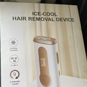 Ice-Cool Hair Removal Device - White and Gold